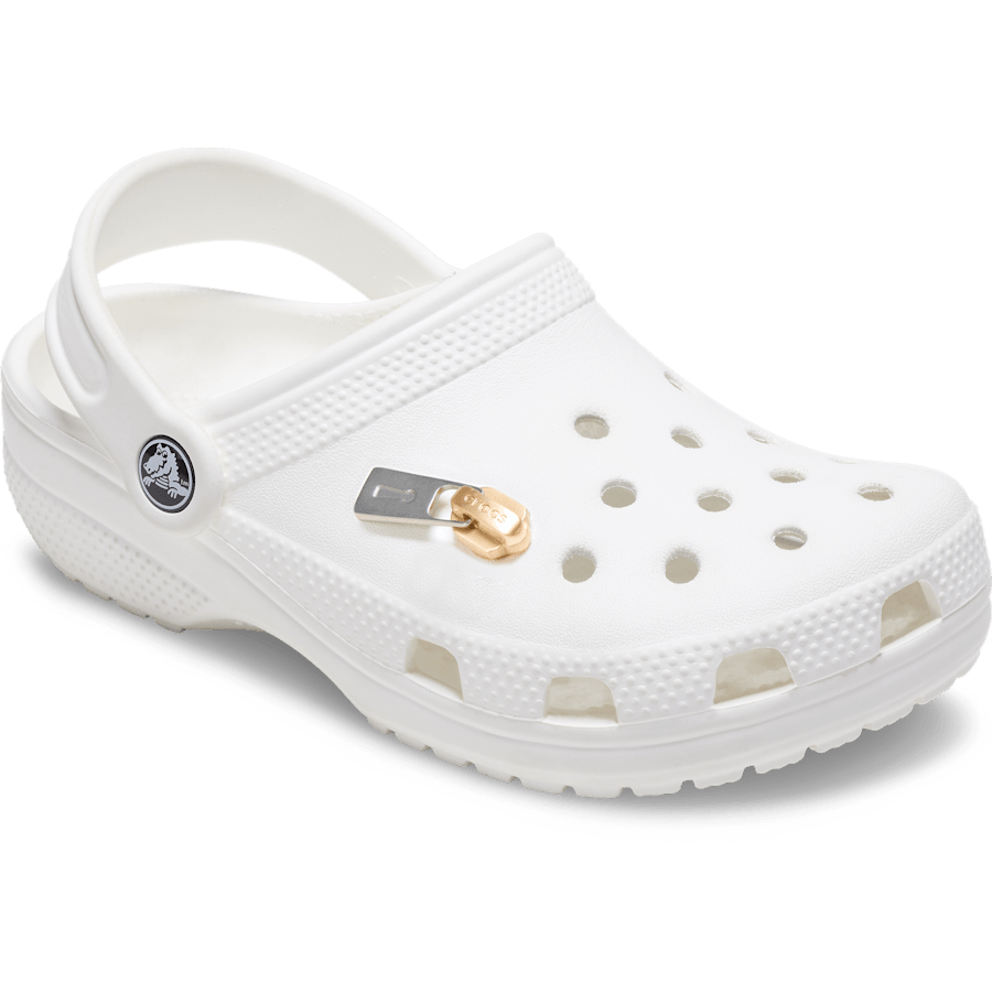 Gold and Silver Zipper Jibbitz™ charms - Crocs