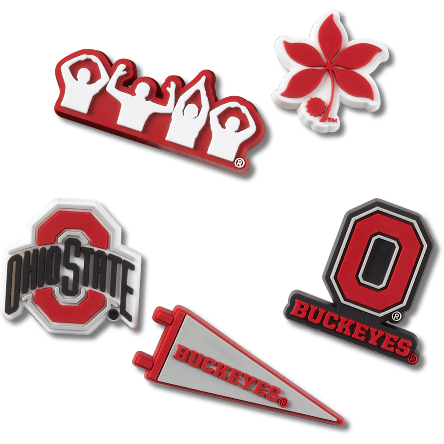 Ohio State University 5 Pack Jibbitz™ charms - Crocs