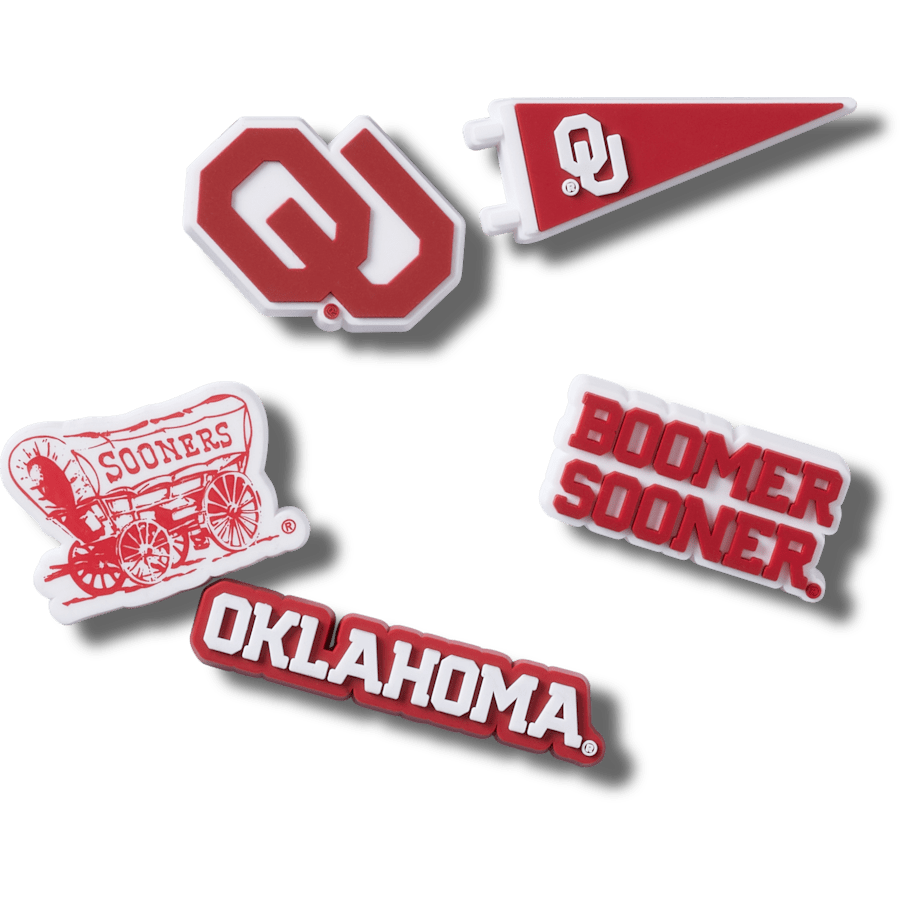 Univ of Oklahoma 5 Pack Jibbitz™ charms - Crocs