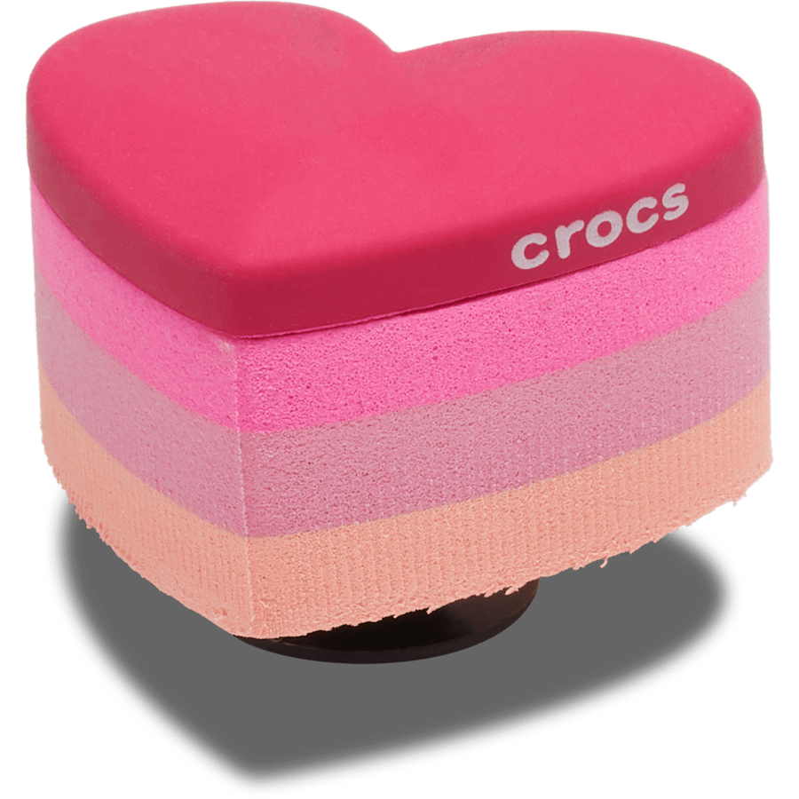 Stacked Pink Heart Jibbitz™ charms - Crocs