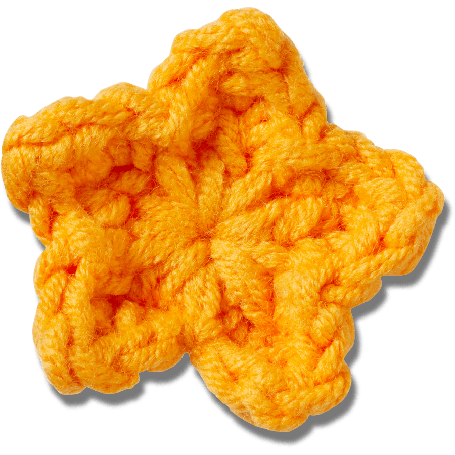 Crafted Crochet Orange Star Jibbitz™ charms - Crocs