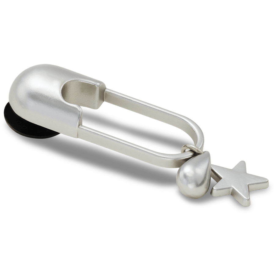 Silver Meta Safety Pin Jibbitz™ charms - Crocs