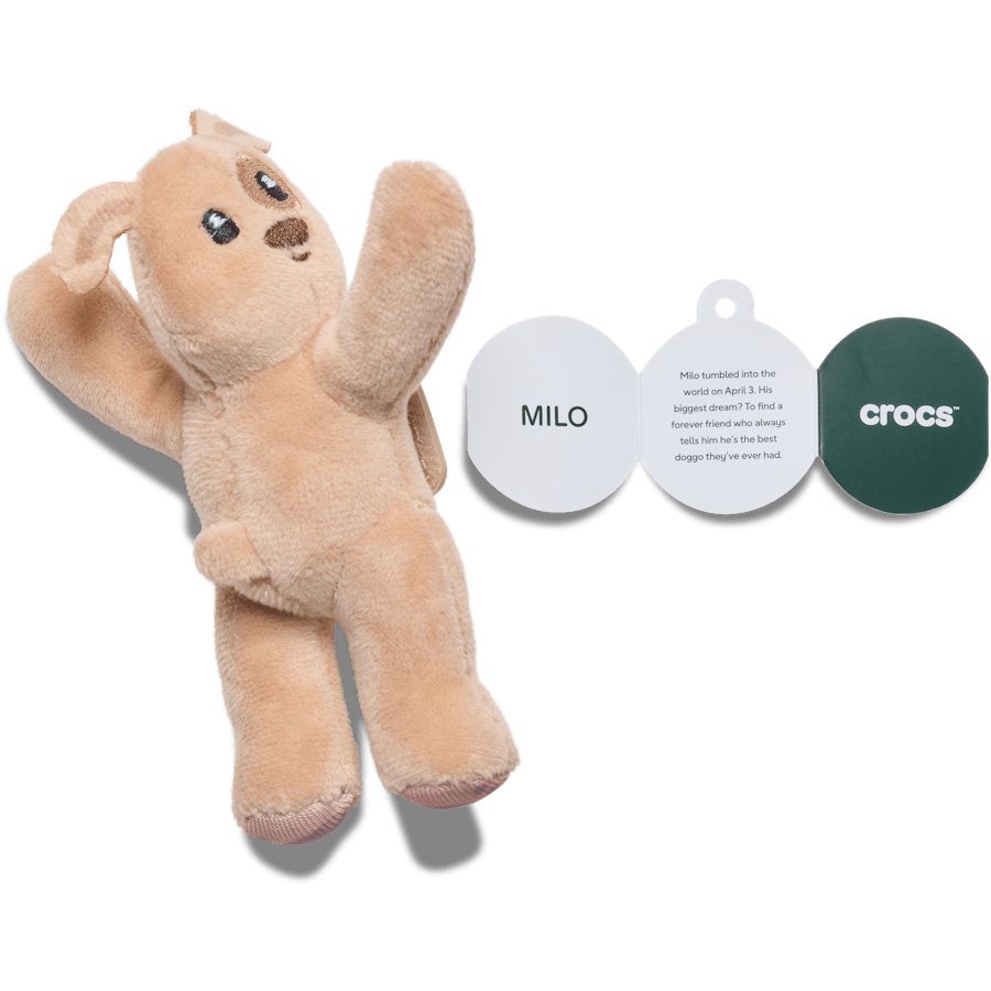 Huggitz Brown Puppy Jibbitz Shoe Charm - Crocs