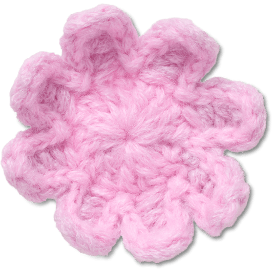 Crochet Light Pink Flower Jibbitz™ charms - Crocs