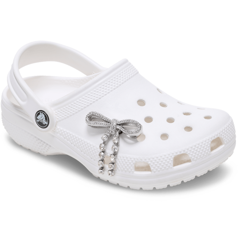 Silver Gem Bow Jibbitz™ charms - Crocs