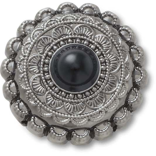 Silver and Black Emblem Jibbitz™ charms - Crocs