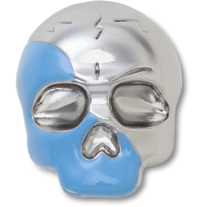 Silver and Blue Enamel Skull Jibbitz™ charms - Crocs