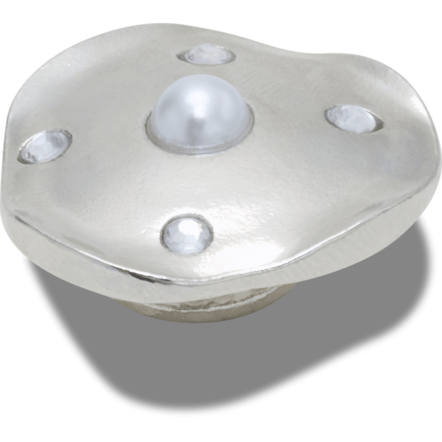Silver and Pearl Disc Jibbitz™ charms - Crocs