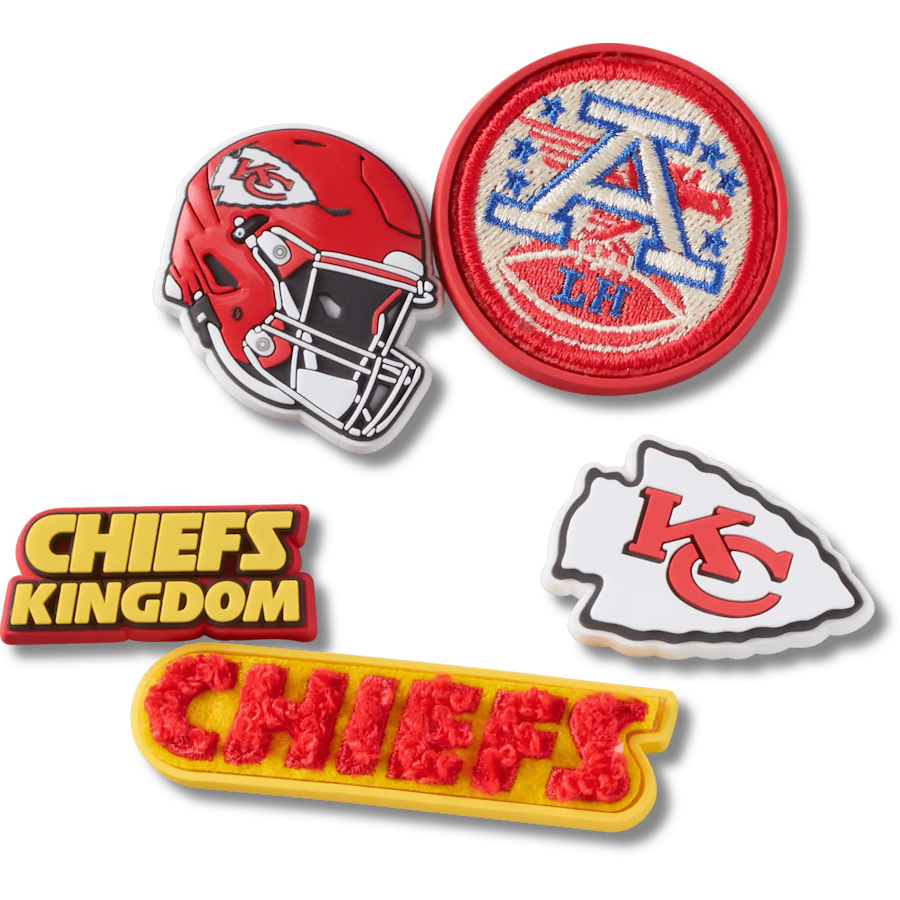 NFL Kansas City Chiefs 5 Pack Jibbitz Shoe Charm - Crocs