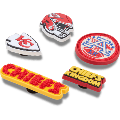 NFL Kansas City Chiefs 5 Pack Jibbitz Shoe Charm - Crocs