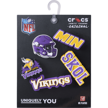 NFL Minnesota Vikings 5 Pack Jibbitz Shoe Charm - Crocs