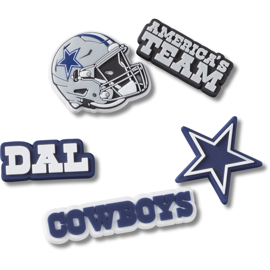 NFL Dallas Cowboys 5 Pack Jibbitz Shoe Charm - Crocs