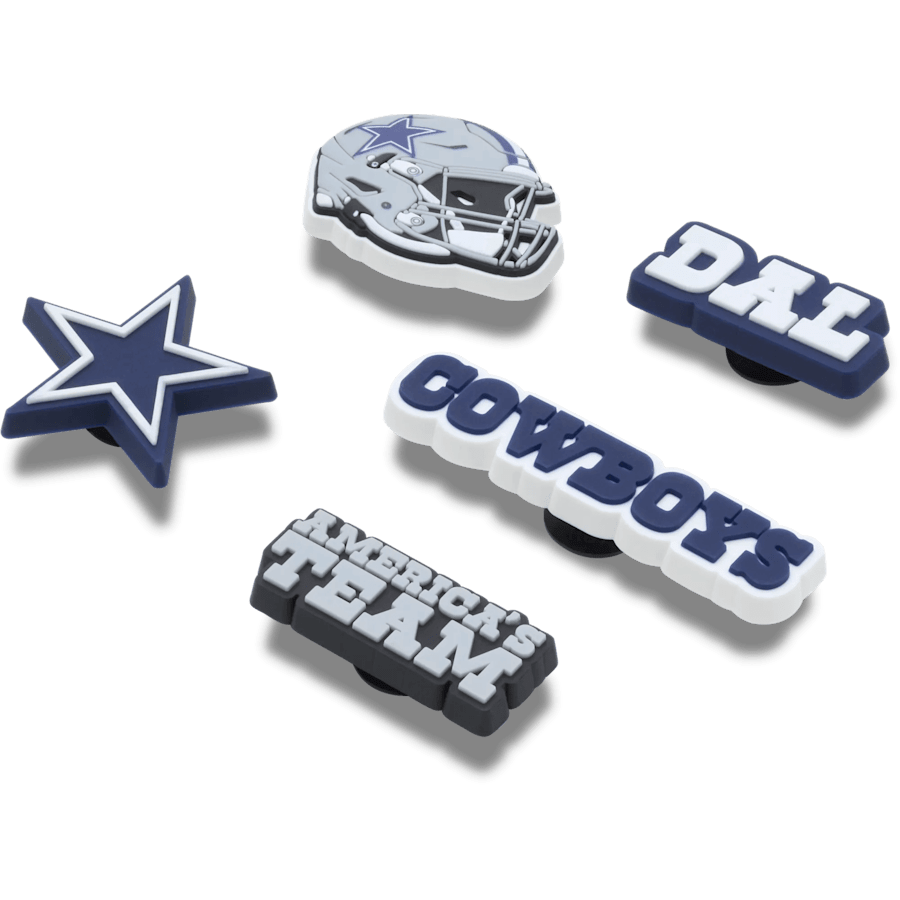 NFL Dallas Cowboys 5 Pack Jibbitz Shoe Charm - Crocs