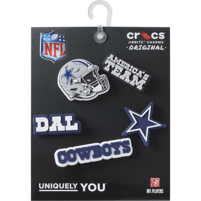 NFL Dallas Cowboys 5 Pack Jibbitz Shoe Charm - Crocs