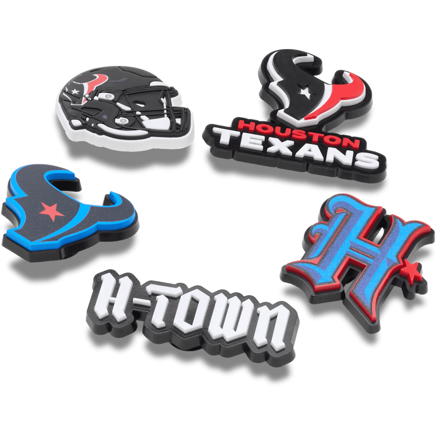 NFL Houston Texans 5 Pack Jibbitz Shoe Charm - Crocs