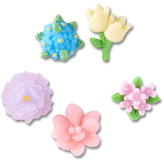 Beaded Flowers 5 Pack Jibbitz™ charms - Crocs