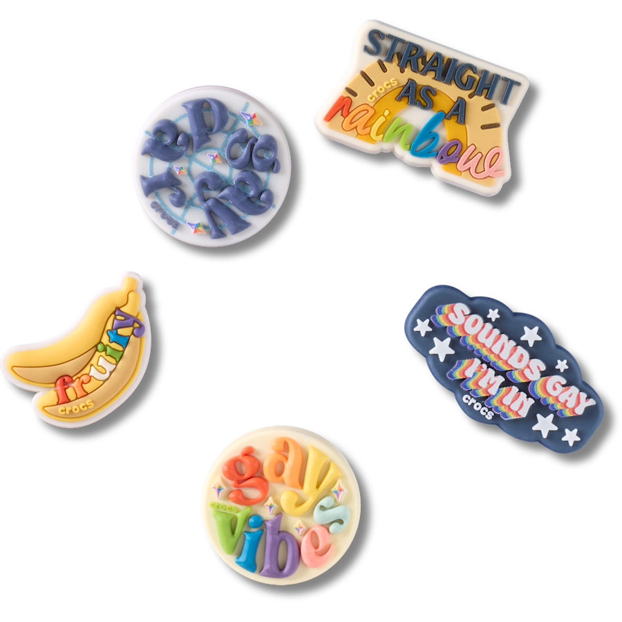 Irreverent Pride 5 Pack Jibbitz™ charms - Crocs