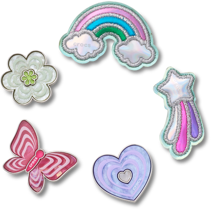 Funky Girly Icons 5 Pack Jibbitz™ charms - Crocs
