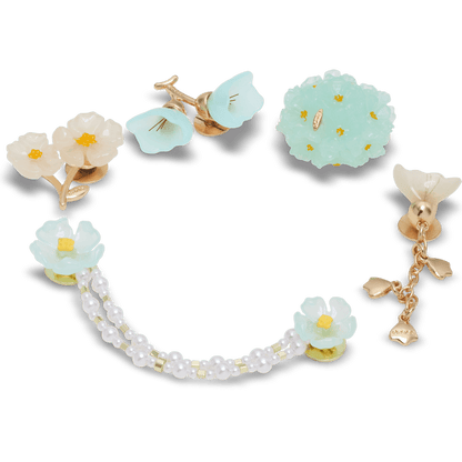 Blue Dainty Floral 5 Pack Jibbitz™ charms - Crocs