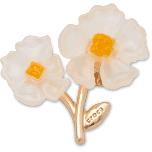 White Floral Blossom Jibbitz™ charms - Crocs