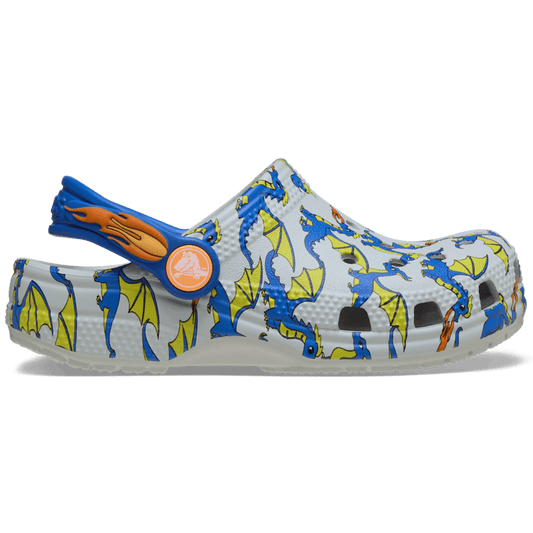 Toddler Classic Dragon Graphic Clog - Crocs
