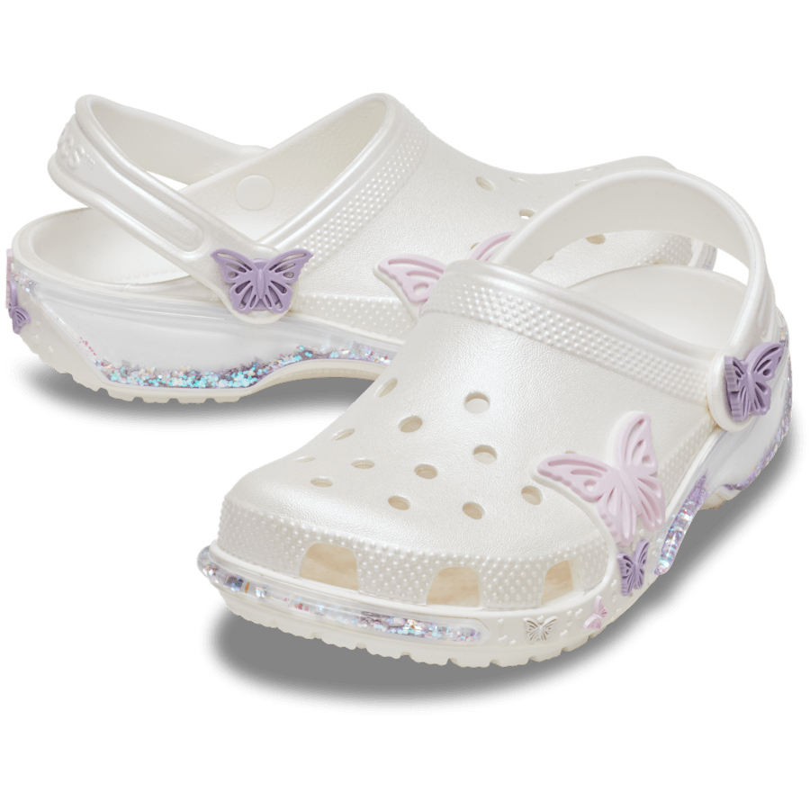 Toddler Classic Butterfly Sparkle Shaker Clog - Crocs