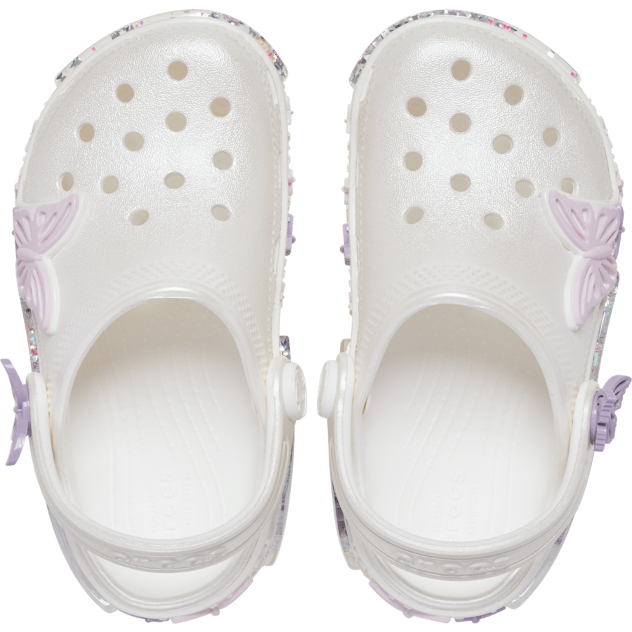 Toddler Classic Butterfly Sparkle Shaker Clog - Crocs