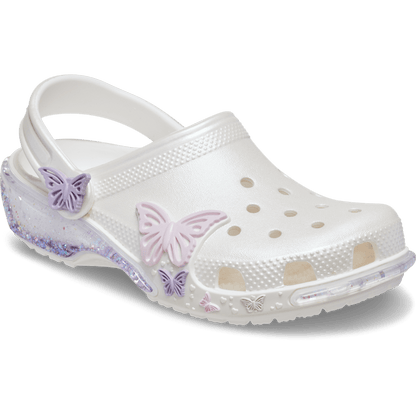 Toddler Classic Butterfly Sparkle Shaker Clog - Crocs